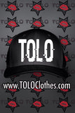Black Tolo Glitch Snapback Hat