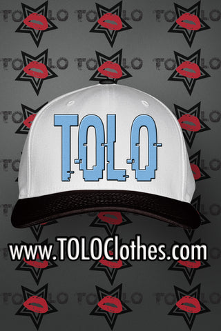 Tolo Neon Blue Glitch Snapback