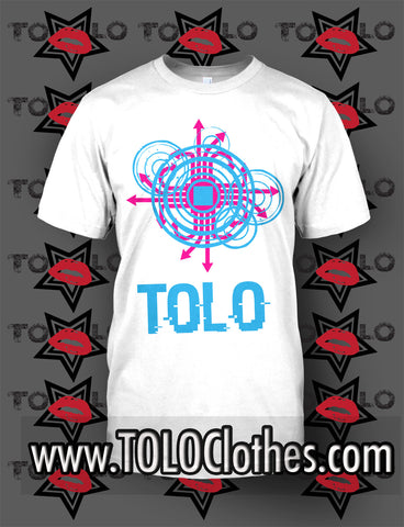 White TOLO Glitch Tee